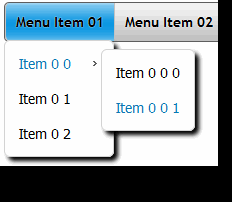css flyout menu Css Button Examples