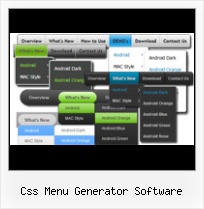 Css Rollover Horizontal Menu css menu generator software