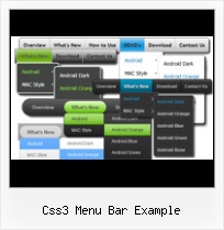 Horizontal Css Menu Bar css3 menu bar example