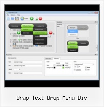 Popup In Css3 wrap text drop menu div